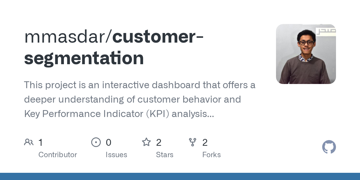 Customer segmentation repository preview
